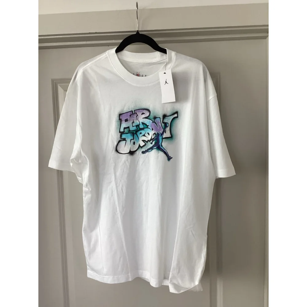 Jordan AJ5 Men’s T-Shirt Sz: Large Color: White